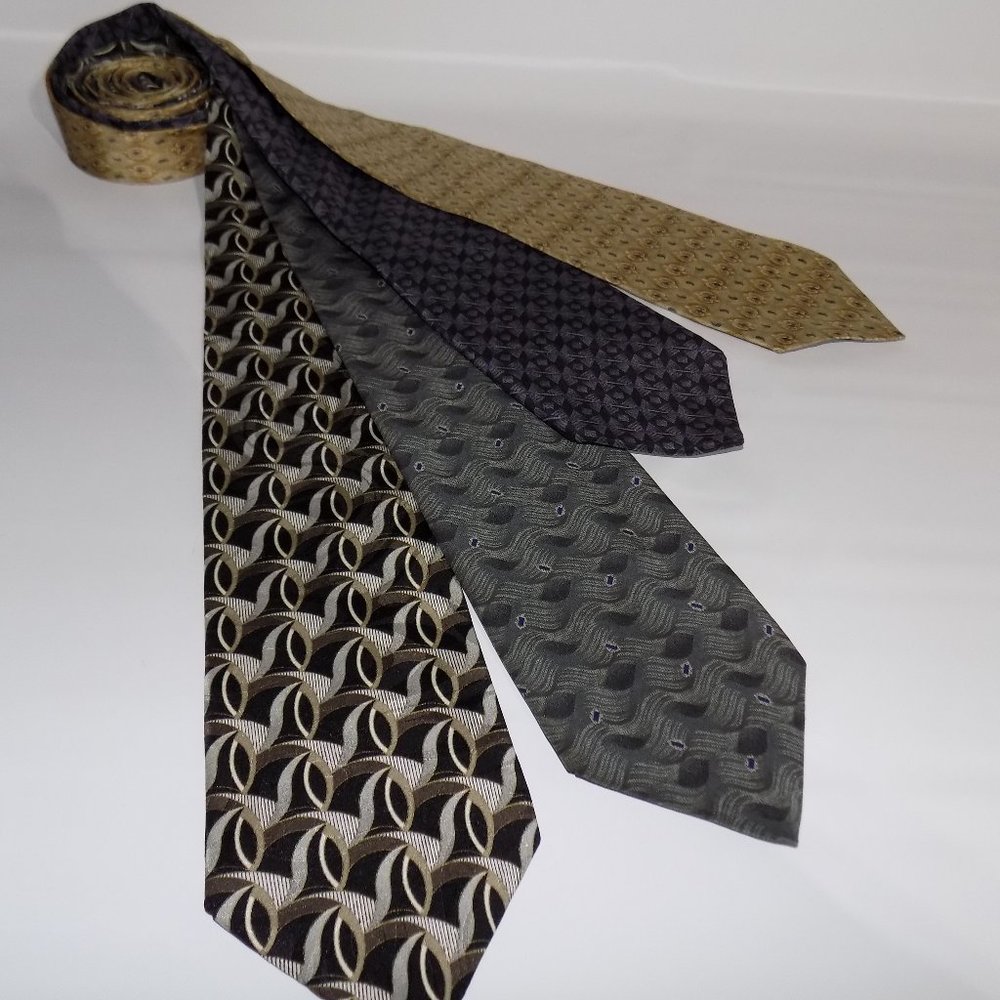 Geoffrey Beene / Daniel Hechter Ties Lot of 4